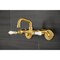 Kingston Brass KS512SB Two-Handle Wall Mount Bar Faucet, Brushed Brass KS512SB - alternate 2